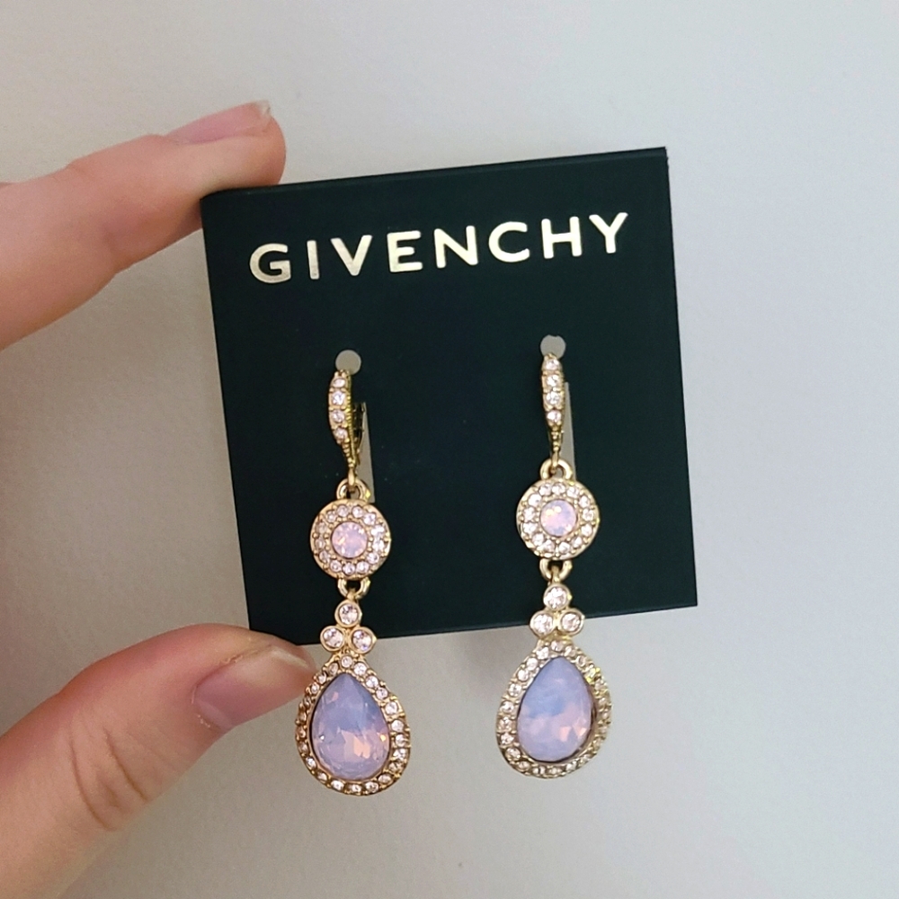 🆕️ givenchy • pink and gold drop earrings